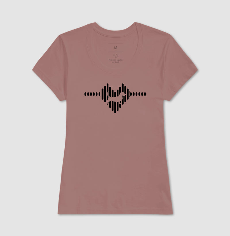 Camiseta Basset Hound - Coleção Coração