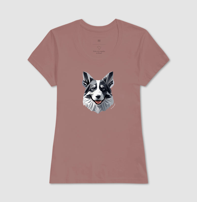 Camiseta Border Collie - Coleção Geoma