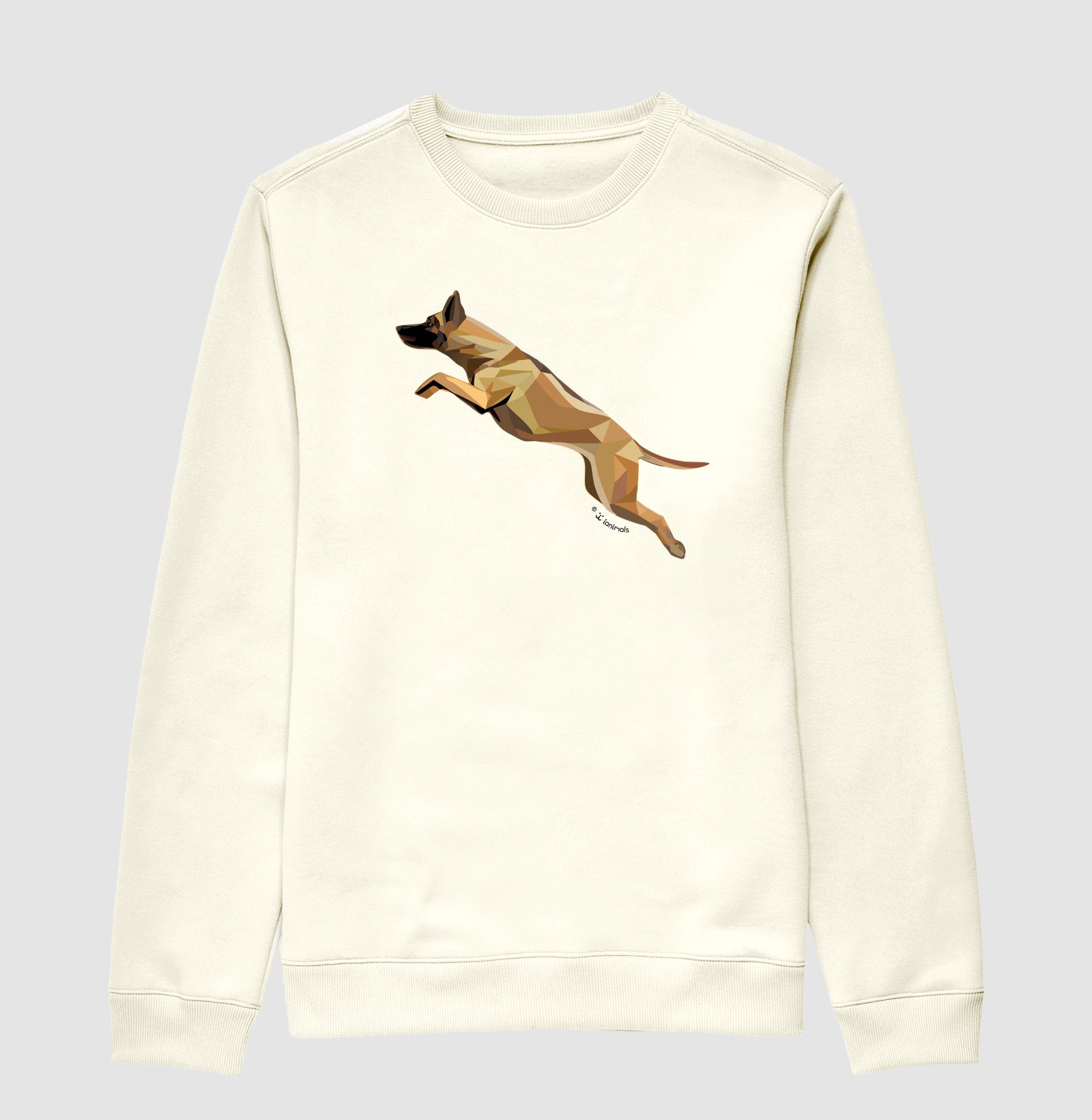 Moletom Suéter Malinois Saltando - Perfil / Geoma