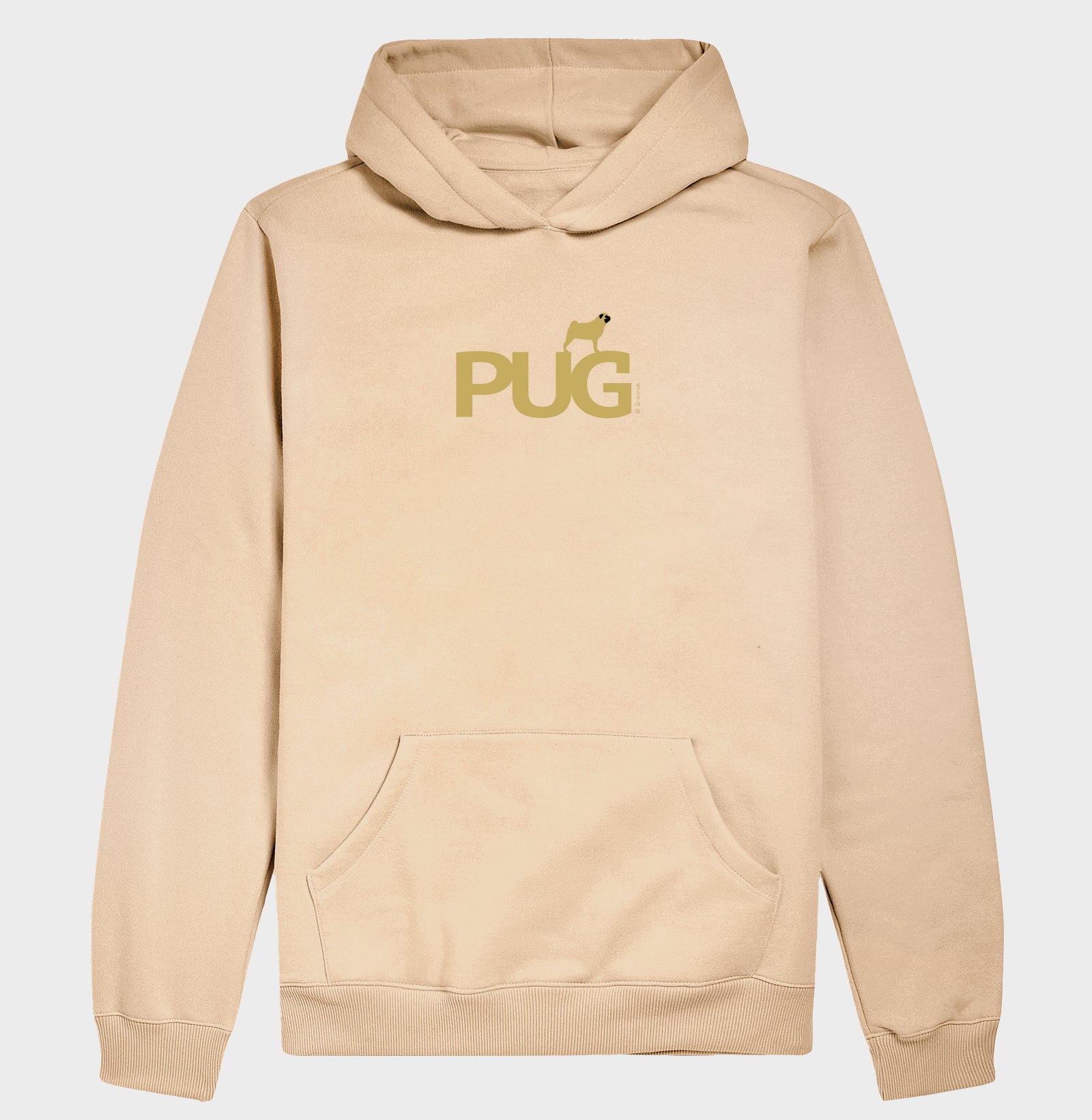 Moletom com Capuz Pug - Identidade (sem cadarço)