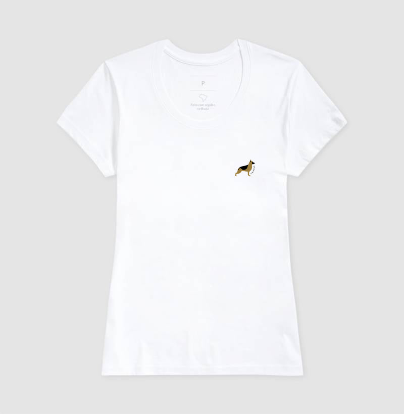 Camiseta Pastor Alemão - Perfil / Side