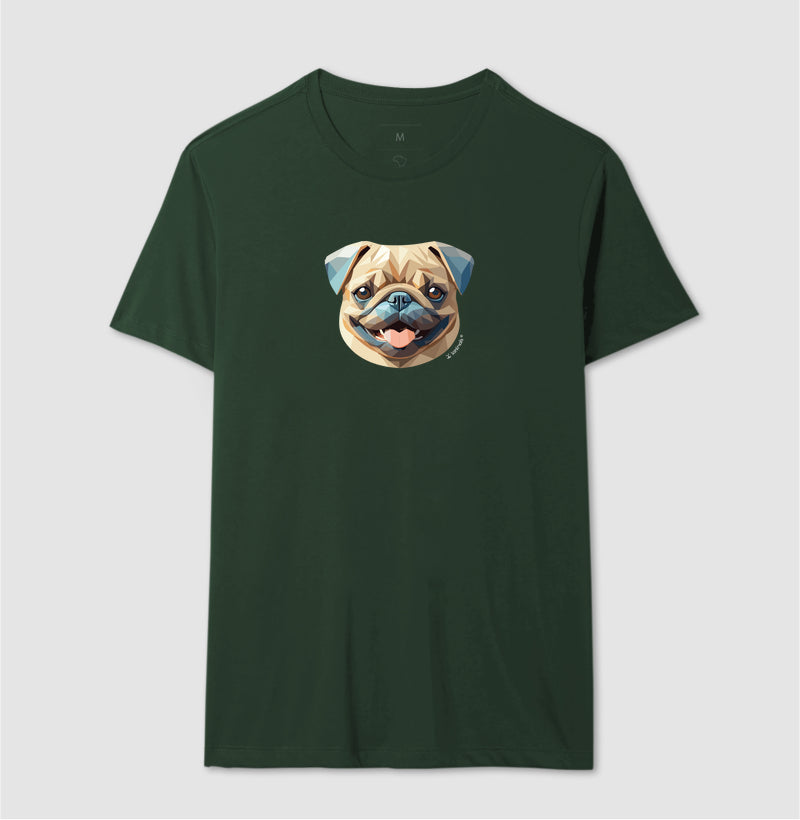 Camiseta Pug - Coleção Geoma