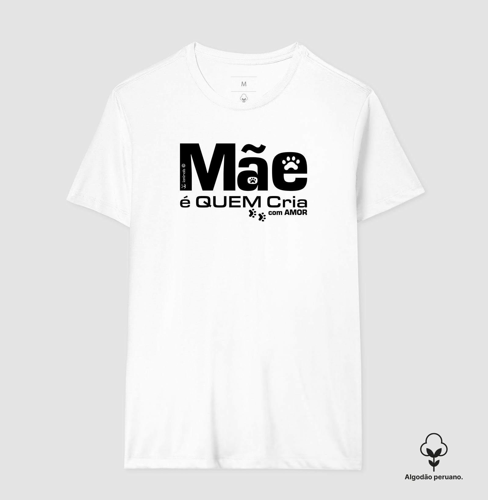 Camiseta INCA SOFT Mãe é Quem Cria - Coleção Afeto