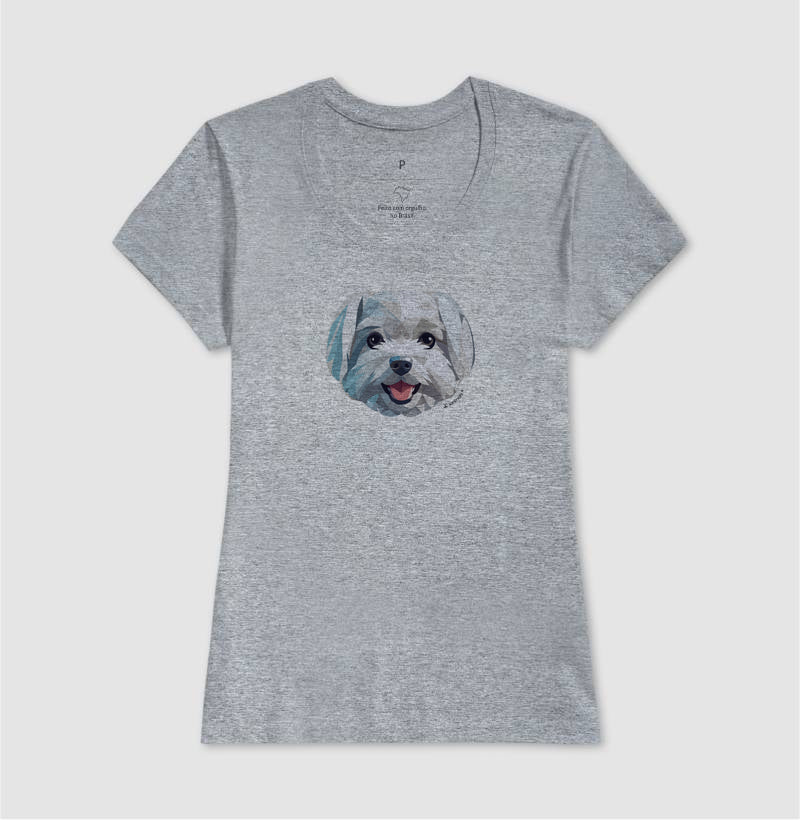 Camiseta Maltês - Coleção Geoma