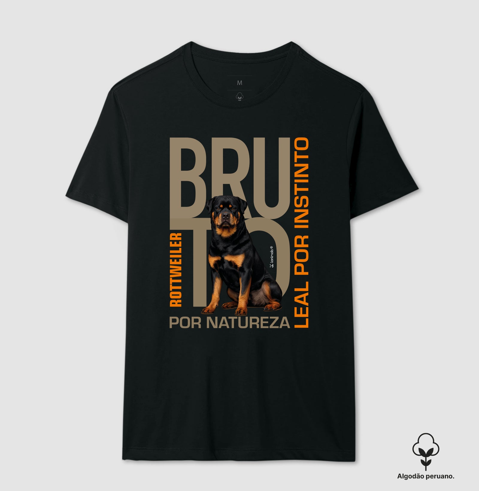 Camiseta INCA SOFT Rottweiler Bruto por Natureza - Essência