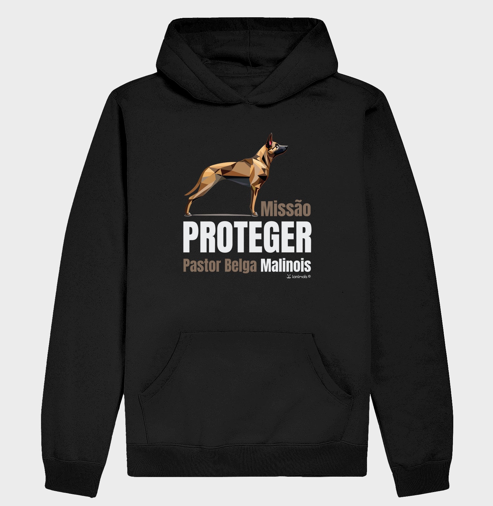 Moletom com Capuz Malinois Missão  Proteger - Essência