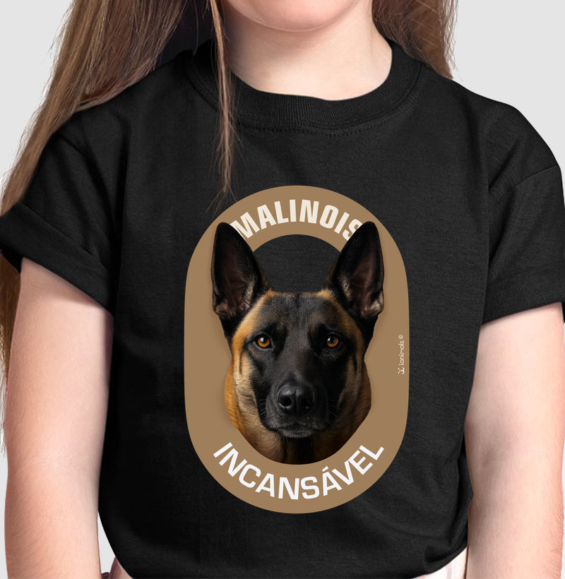 Camiseta Infantil Malinois Incansável - Essência