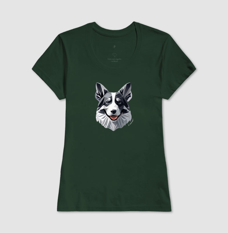 Camiseta Border Collie - Coleção Geoma