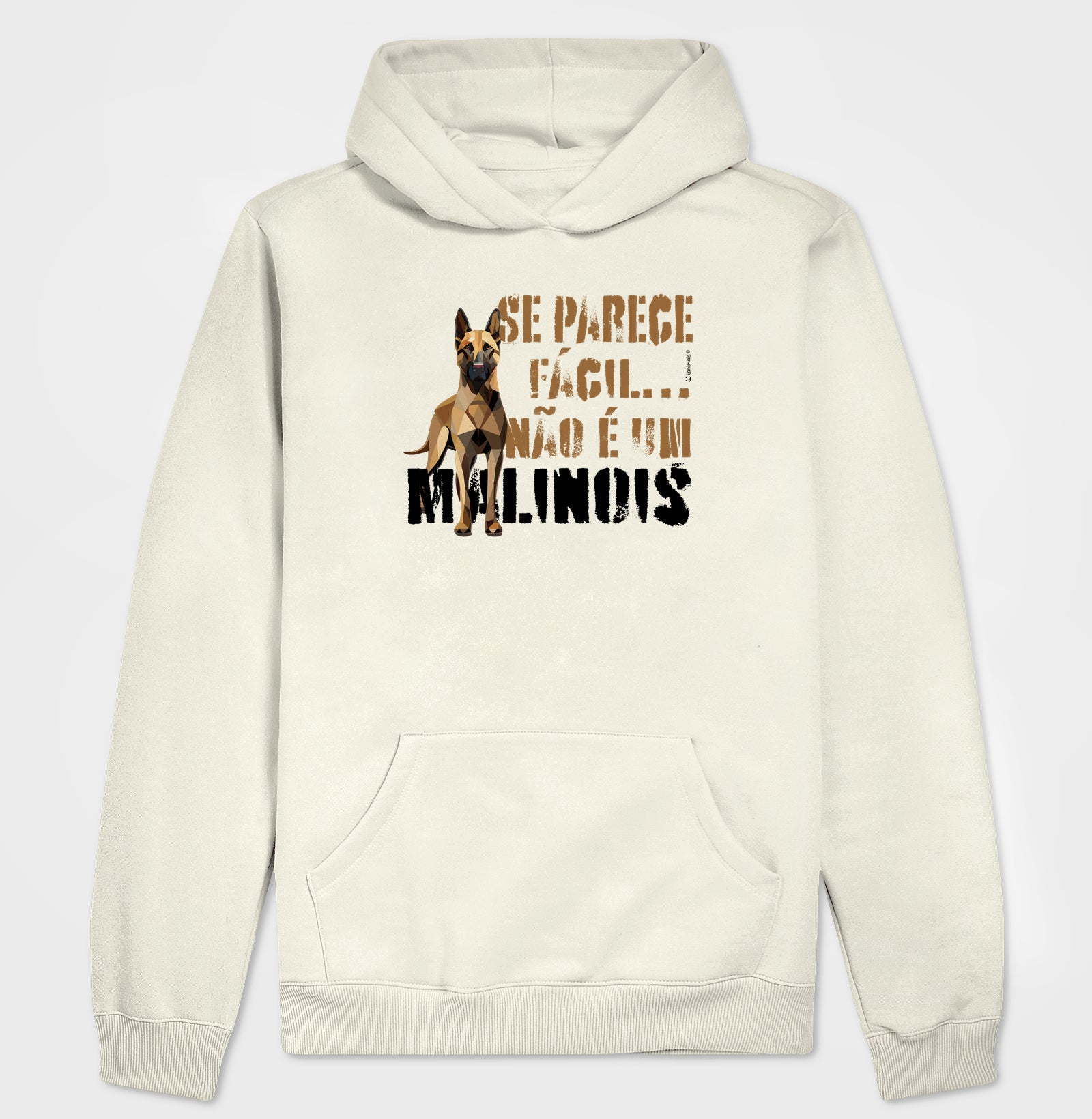 Moletom com Capuz Malinois Parece Fácil  - Essência