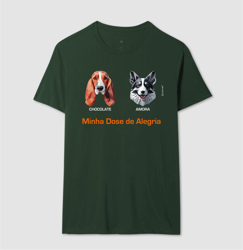 Camiseta Geoma de 1 a 9 Cães  - Personalizada