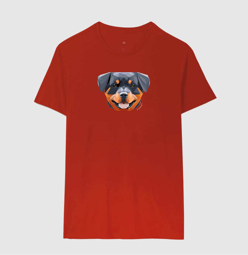 Camiseta Rottweiler Feliz - Geoma