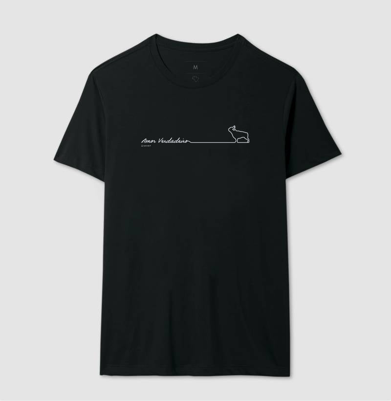 Camiseta Buldogue Francês - Amor Verdadeiro