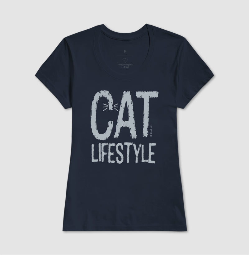 Camiseta Cat Lifestyle - Coleção AFETO