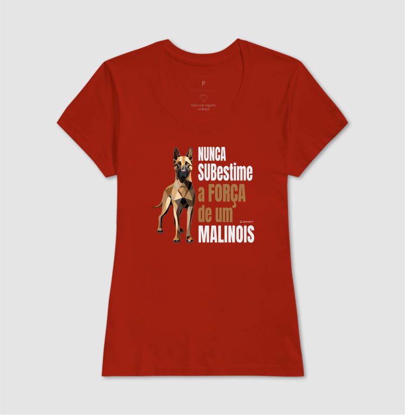 Camiseta Malinois Nunca Subestime - Essência