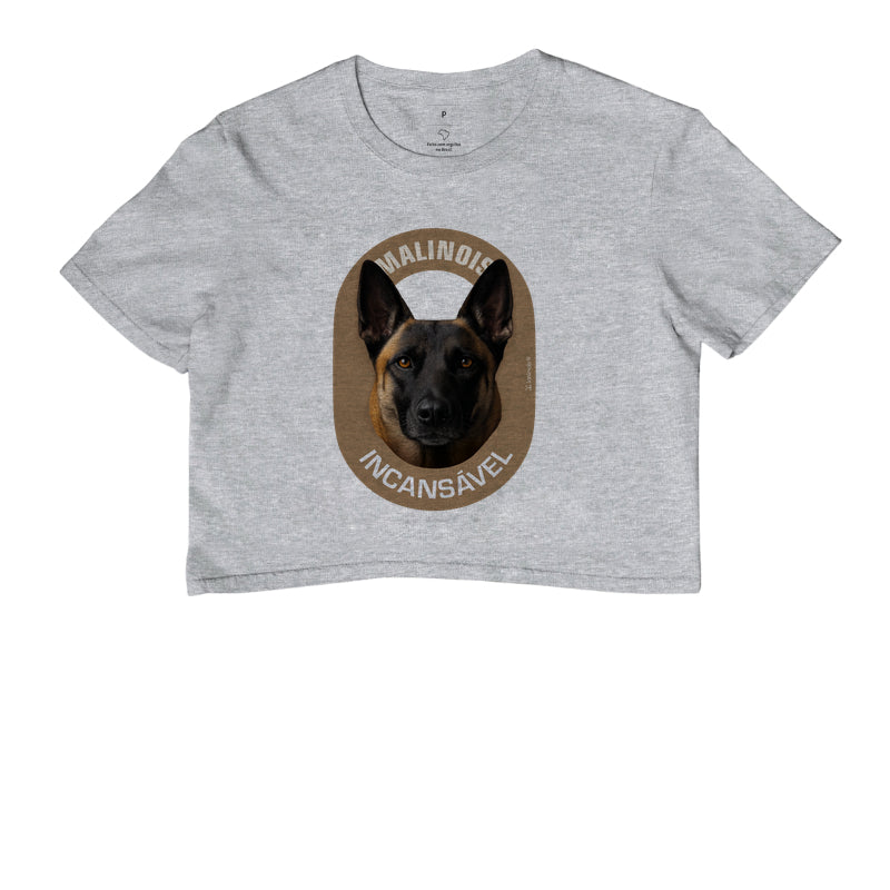 Camiseta Cropped Malinois Incansável - Essência