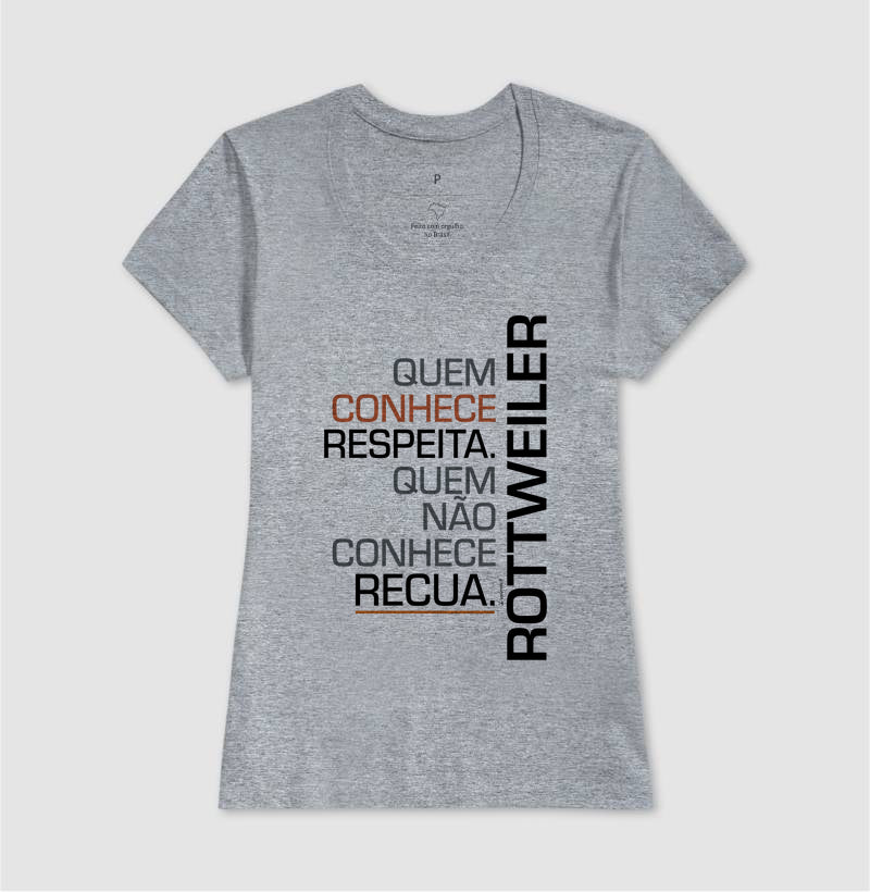 Camiseta Rottweiler Quem Conhece Respeita - Essência