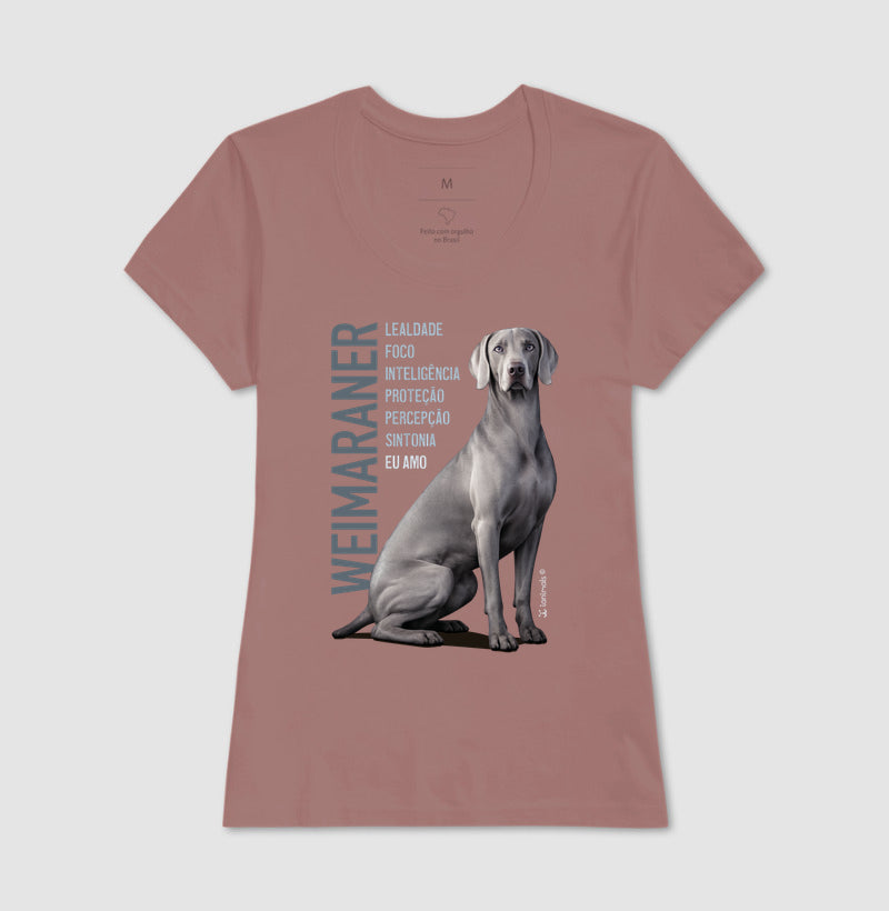 Camiseta Weimaraner Eu Amo - Essência
