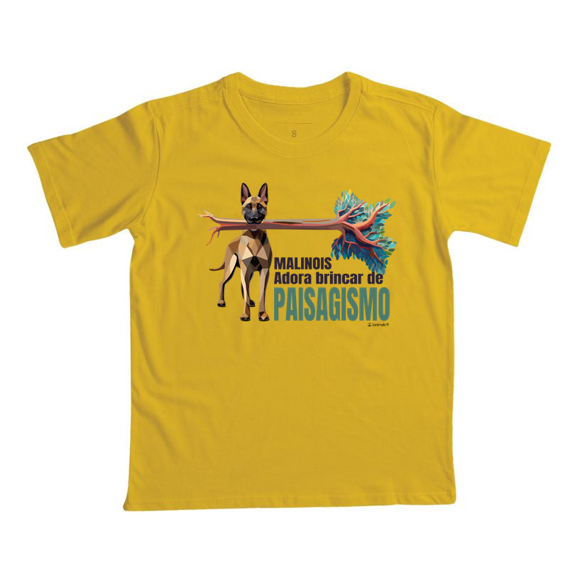 Camiseta Infantil Malinois Paisagismo - Essência