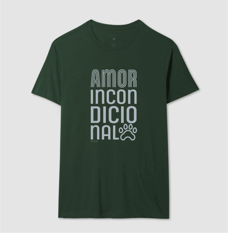 Camiseta Pets, Amor Incondicional - Coleção AFETO