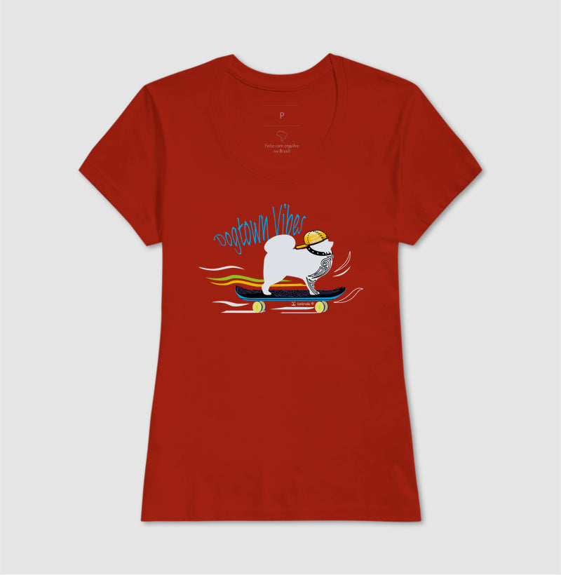 Camiseta Lulu da Pomerânia - Skatista