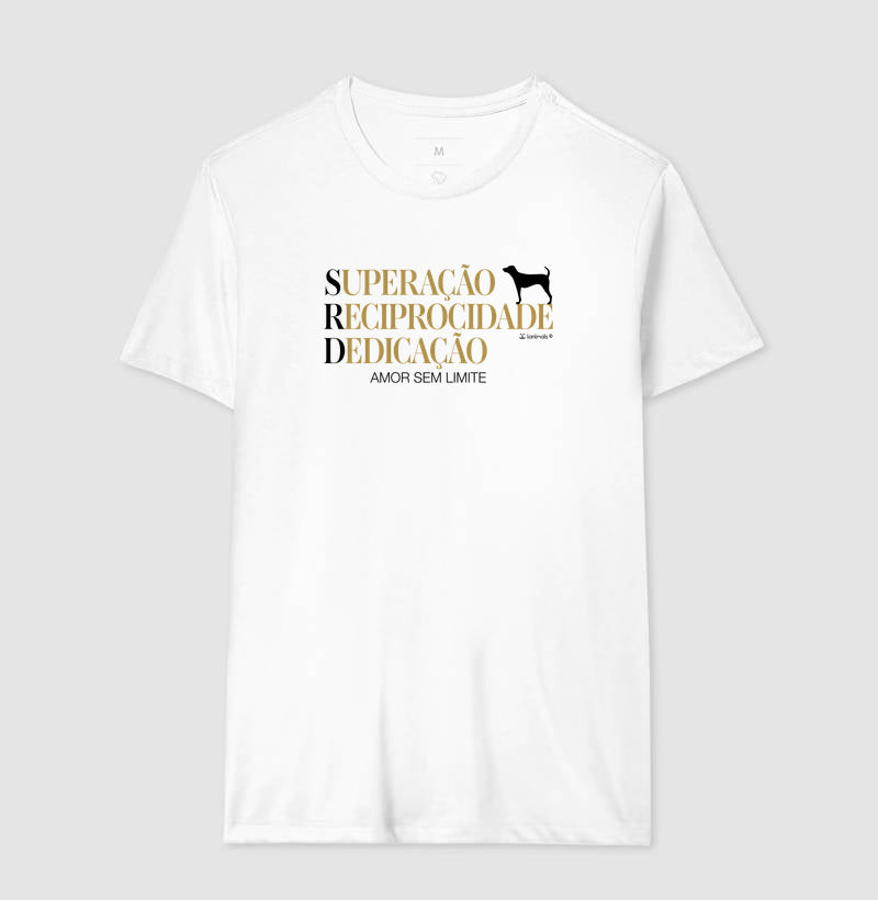 Camiseta SRD - Superação Reciprocidade Dedicação - Essência