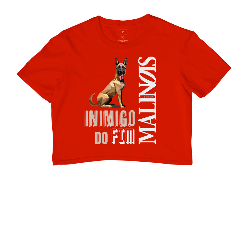 Camiseta Cropped Malinois Inimigo do Fim - Essência