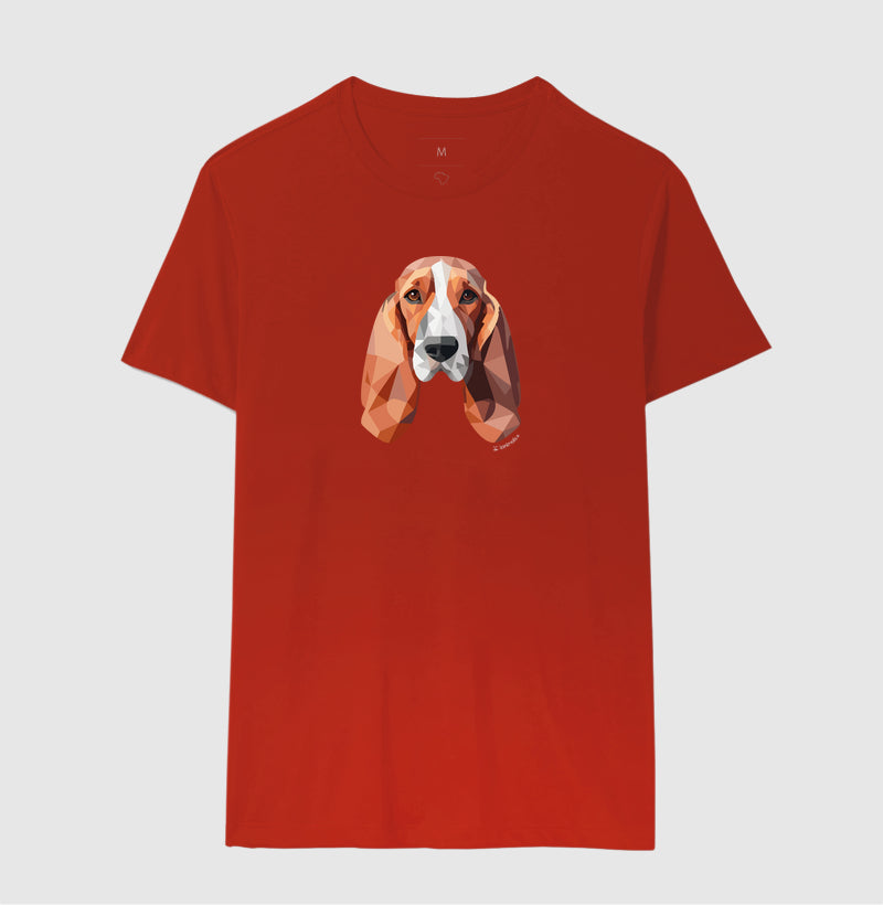 Camiseta Basset Hound - Coleção Geoma