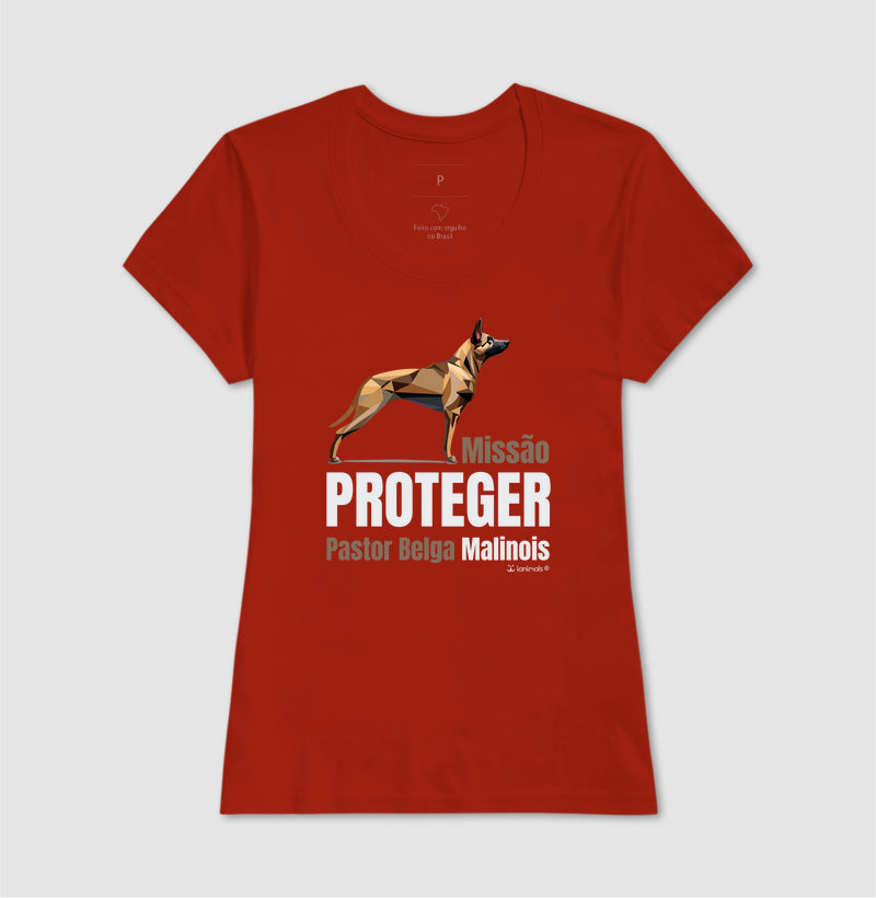 Camiseta Malinois Missão  Proteger - Essência