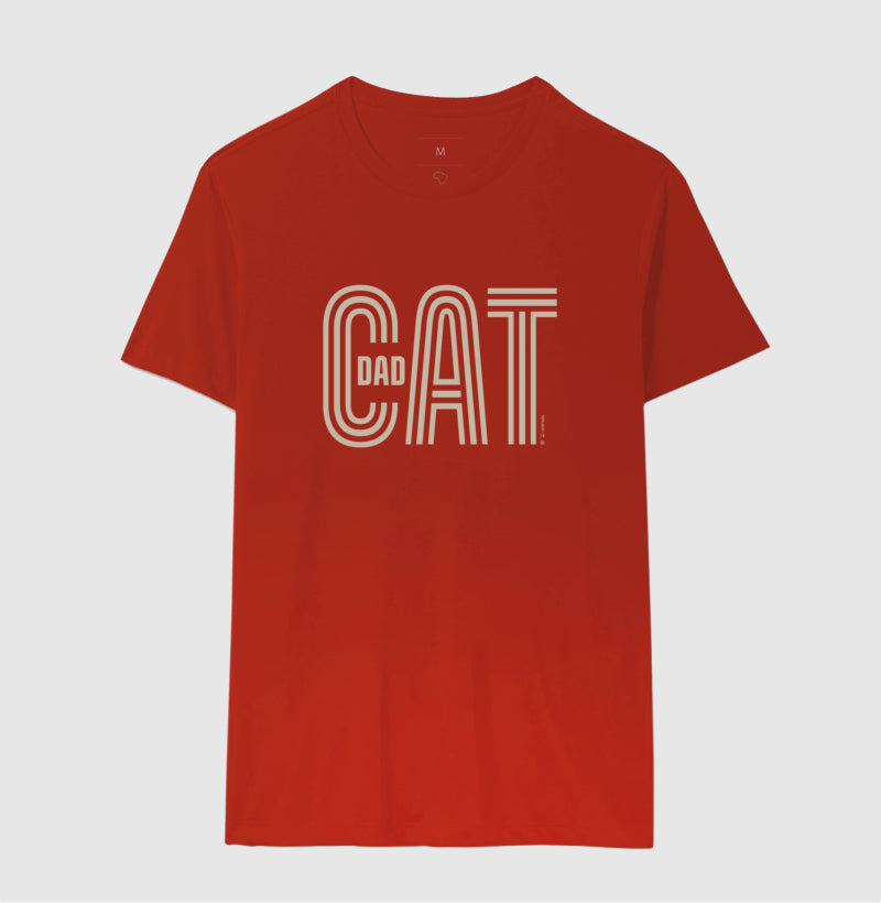 Camiseta Cat Dad - Coleção AFETO