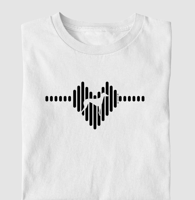 Camiseta Whippet - Coleção Coração