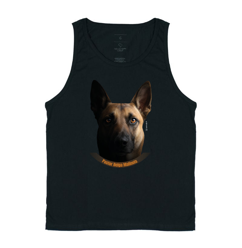 Regata Malinois cor Preta - Face