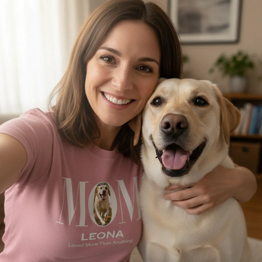 Camiseta MOM or DAD Fotos - 1 ou 3 fotos - Personalizada | iAnimals