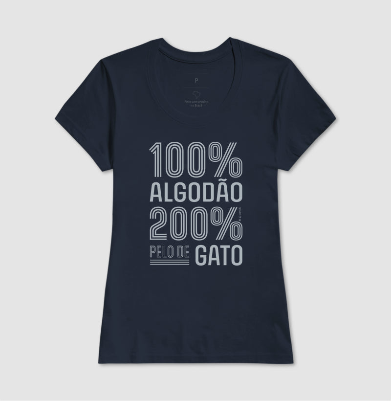 Camiseta 200% pelo de Gato - Coleção AFETO