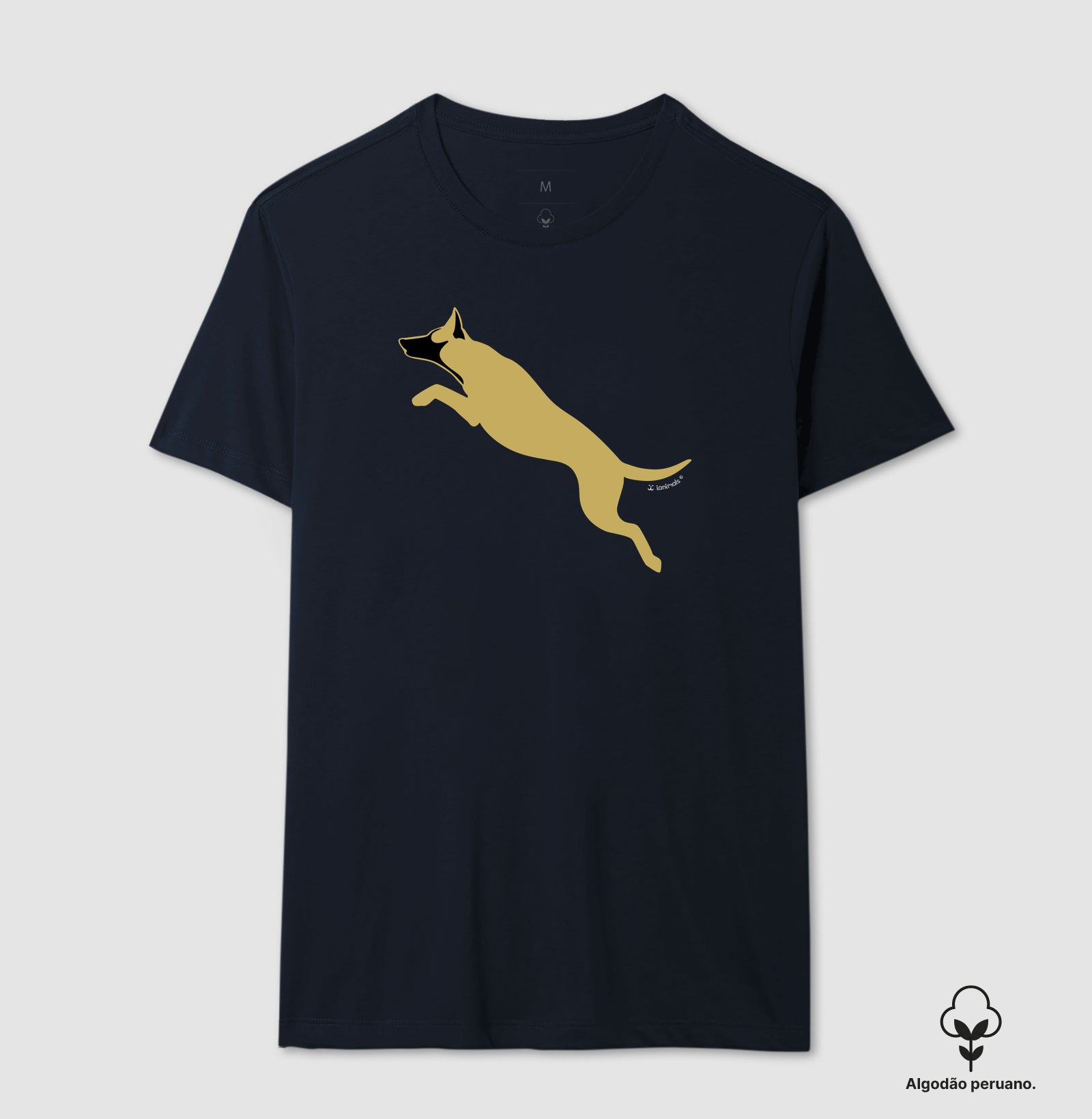 Camiseta INCA SOFT Malinois. Saltando - Perfil