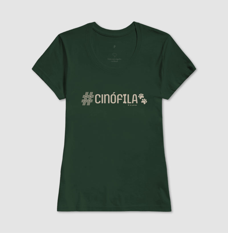 Camiseta #Cinófila - Coleção AFETO