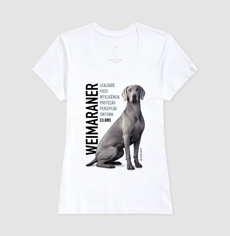 Camiseta Weimaraner Eu Amo - Essência