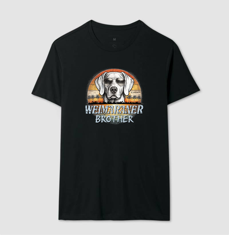 Camiseta Weimaraner BROTHER Sunset Vintage - Família