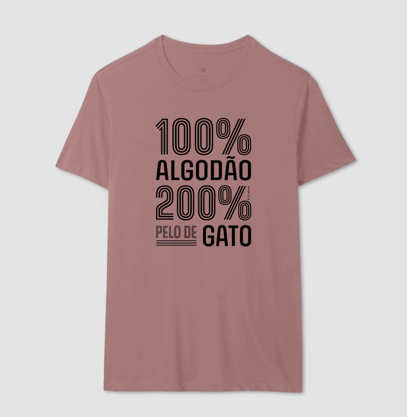 Camiseta 200% pelo de Gato - Coleção AFETO