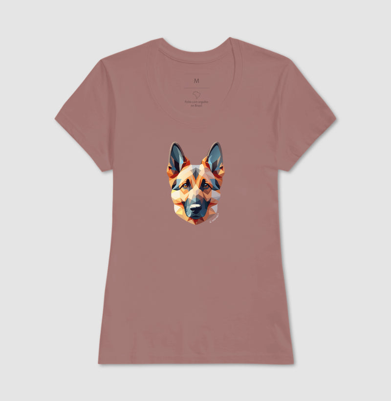 Camiseta Pastor Alemão - Coleção Geoma
