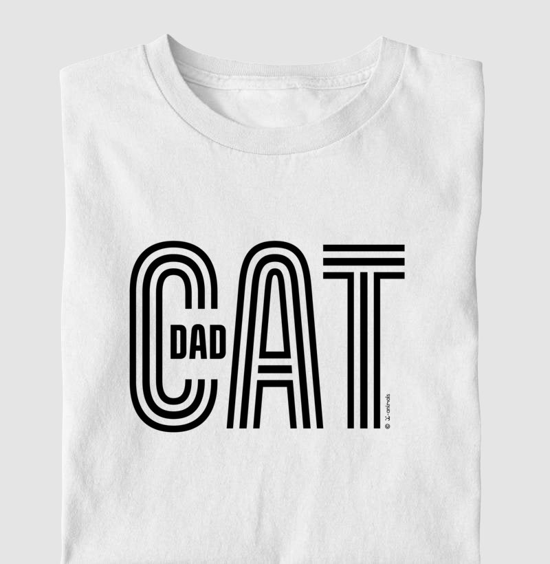 Camiseta Cat Dad - Coleção AFETO