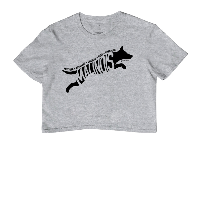 Camiseta Cropped Malinois Instinto - Essência