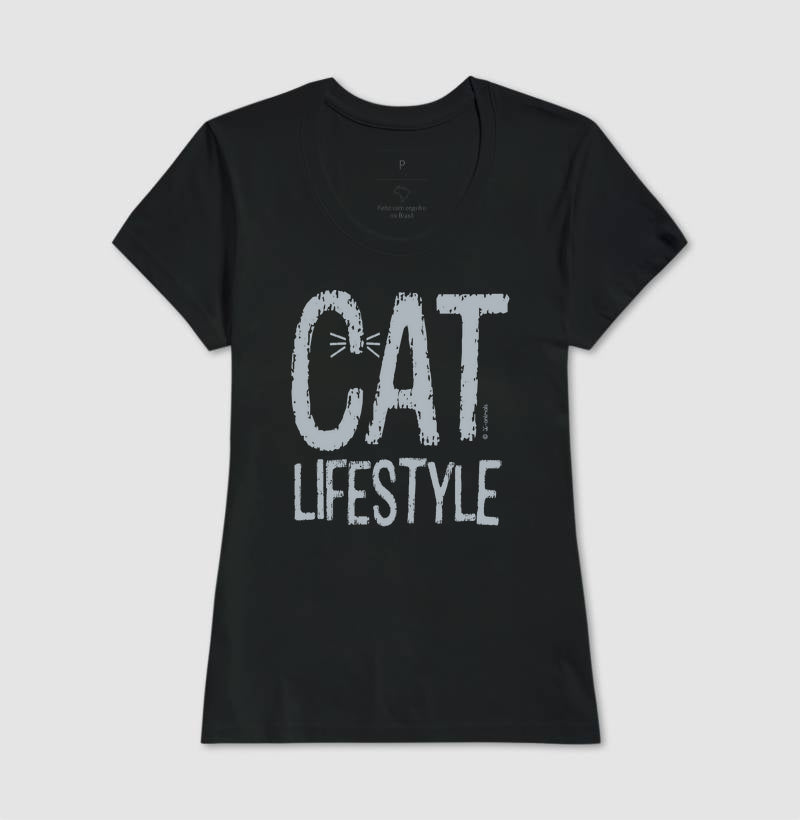 Camiseta Cat Lifestyle - Coleção AFETO