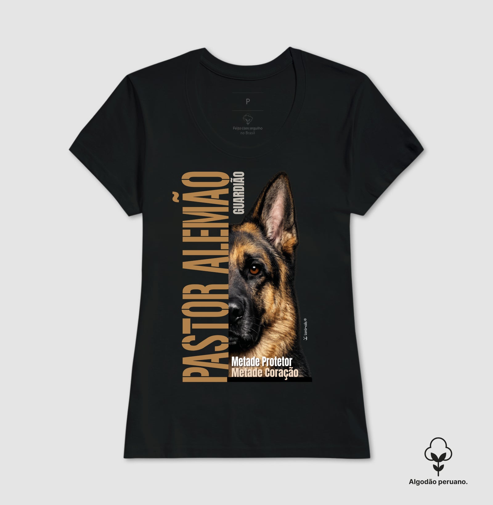 Camiseta INCA SOFT Pastor Alemão Metade Protetor - Essência