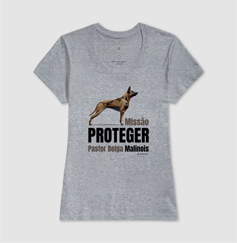 Camiseta Malinois Missão  Proteger - Essência