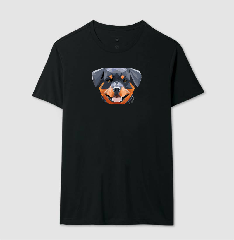 Camiseta Rottweiler Feliz - Geoma
