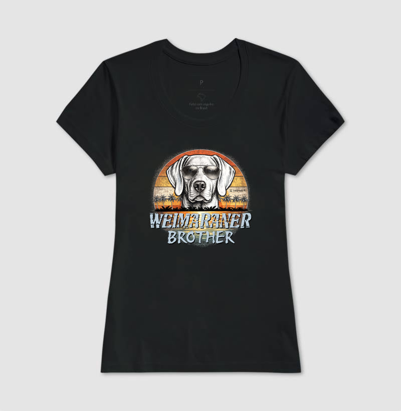 Camiseta Weimaraner BROTHER Sunset Vintage - Família