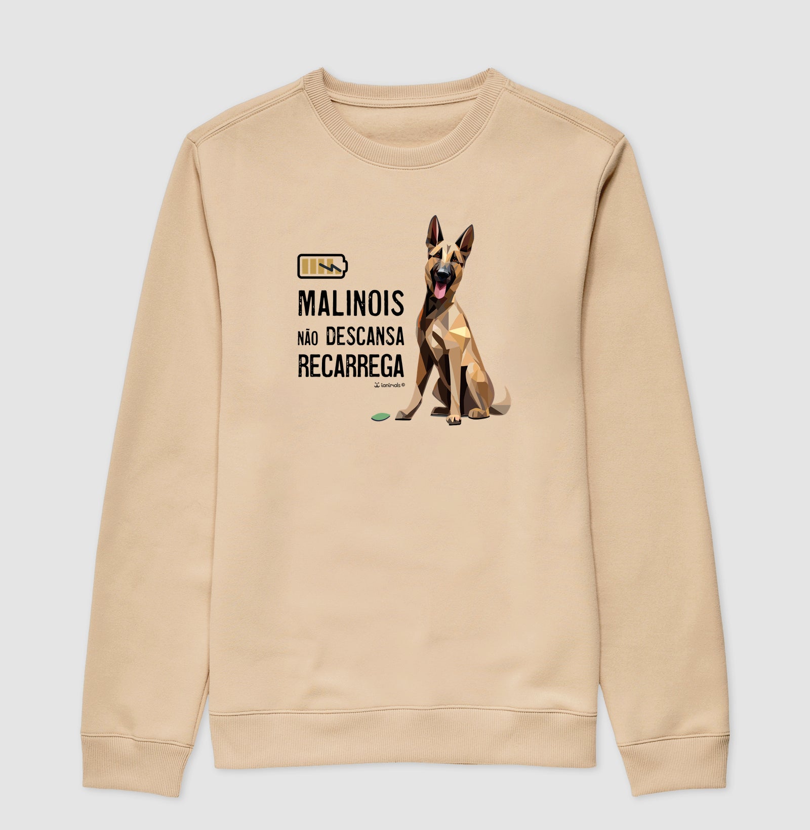 Moletom Suéter Malinois Não Descansa - Essência