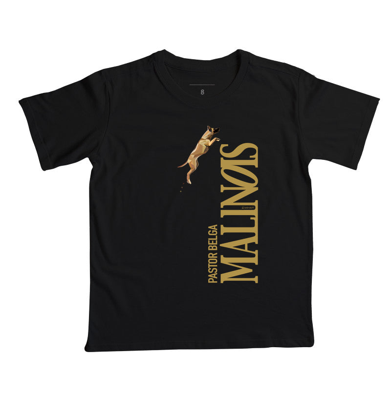 Camiseta Infantil Pastor Belga Malinois O Salto - Geoma