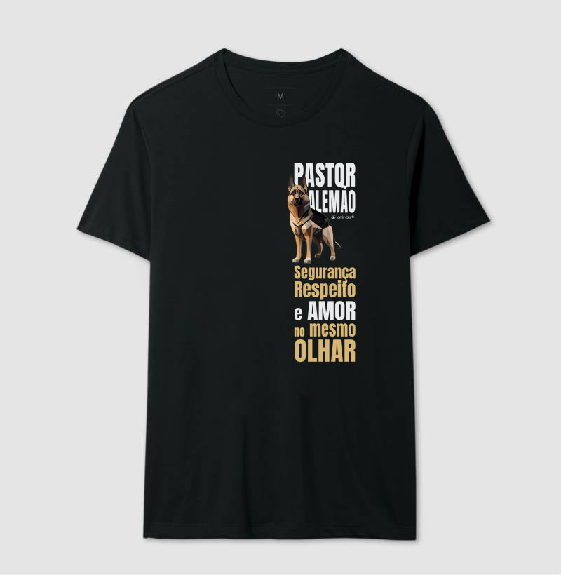 Camiseta Pastor Alemão Olhar - Essência