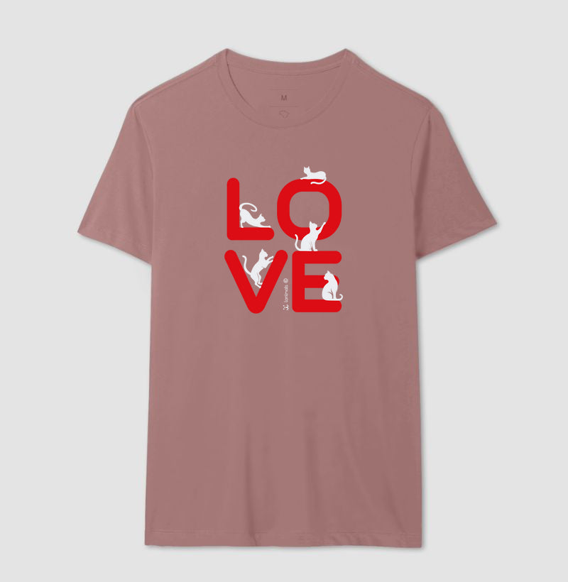Camiseta Love Cat - Afeto